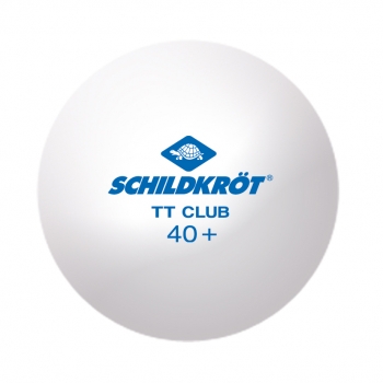 Schildkröt - 2T Club Trainingsball, Poly 40+ Qualität, Weiß - Tischtennisball